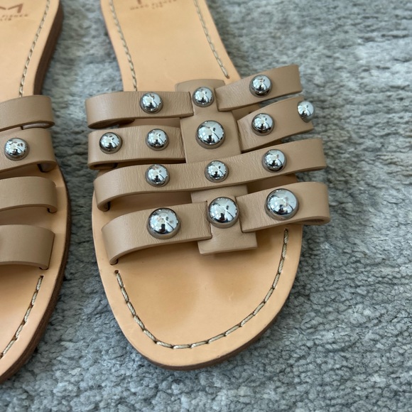MARC FISHER Bryte 2 Ball Studded Slide Sandals Size 7M Summer Beach Outdoor - Picture 8 of 9